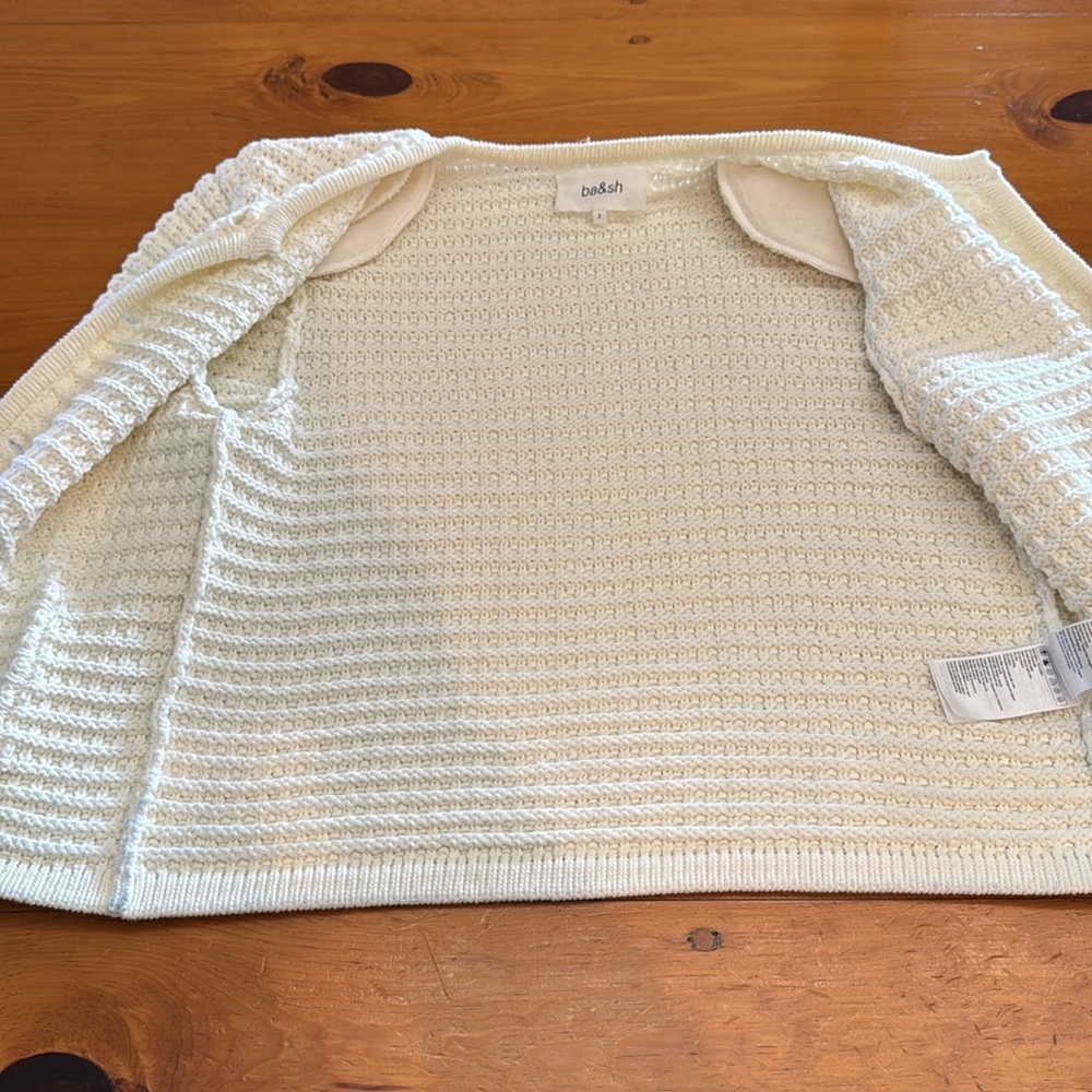 ba&sh Ivory Button-Up Cardigan - Picture 8 of 16